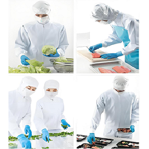 食品廠員工工作服采用防靜電食品工作服有什么用？